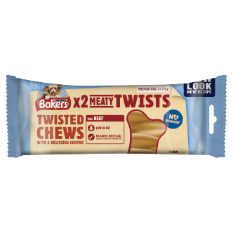 10 x Purina Bakers Meaty Twist Medium Treats 180g