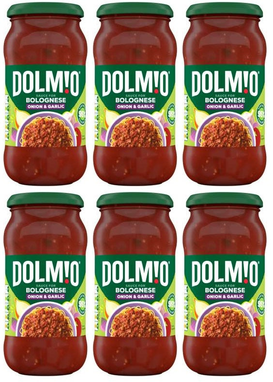 6 x Dolmio Bolognese  Onion & Garlic  - 450G