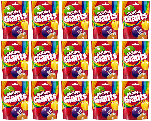 15 X Skittles Fruit Giants Pouch 132G