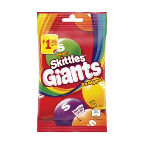 14 x Skittles Giants Fruits Treatbag - 116GM