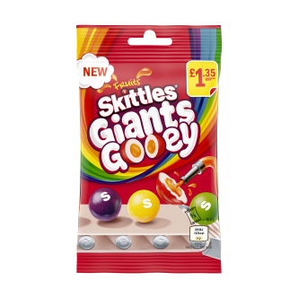 14 x Skittles Giants Gooey Treat Bag  - 109GM