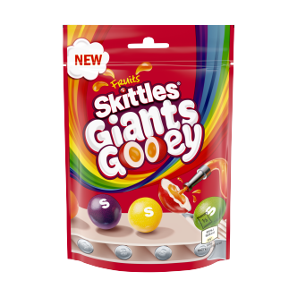 15 x Skittles Giants Gooey Pouch  - 125GM