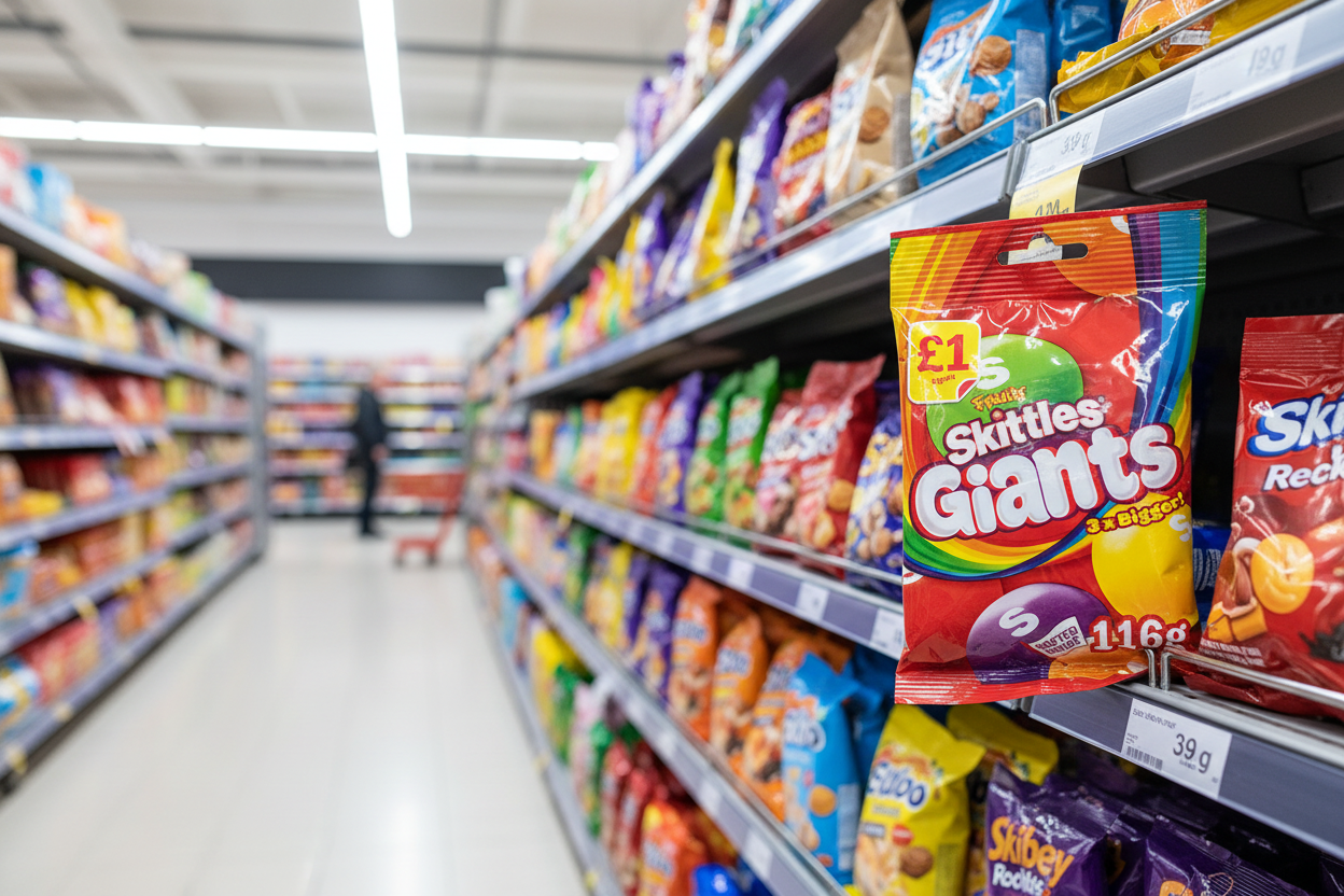 14 x Skittles Giant Fruit Flavoured Treat Bag - 116GM