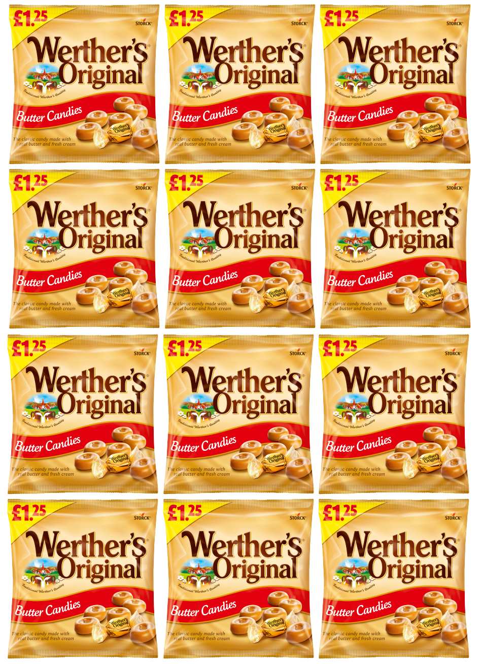 12 x Werthers Butter Candy Bag - 110Gm