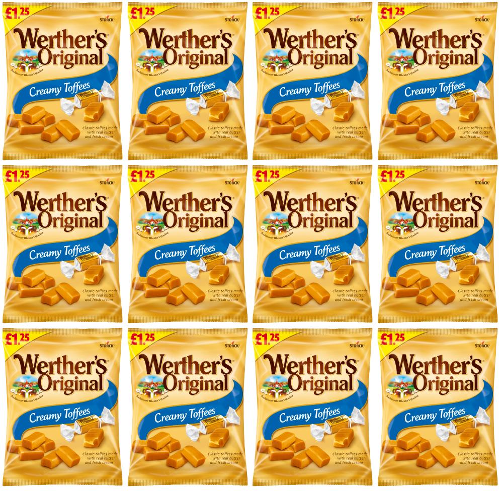 12 x Werthers Creamy Toffee Bag - 110Gm