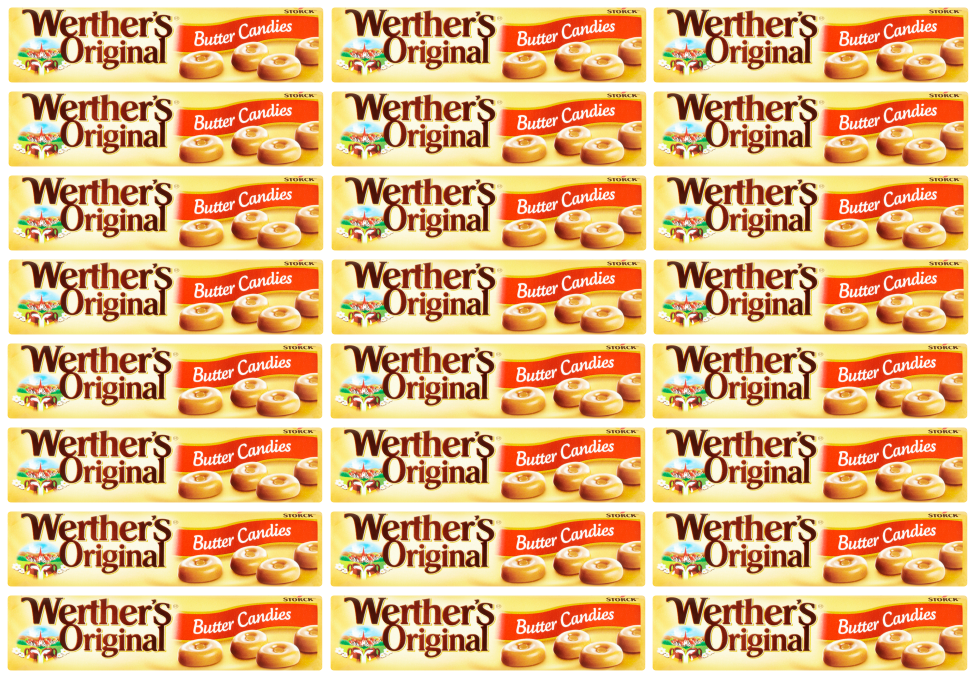 24 x Werthers Butter Candies Roll 50Gm