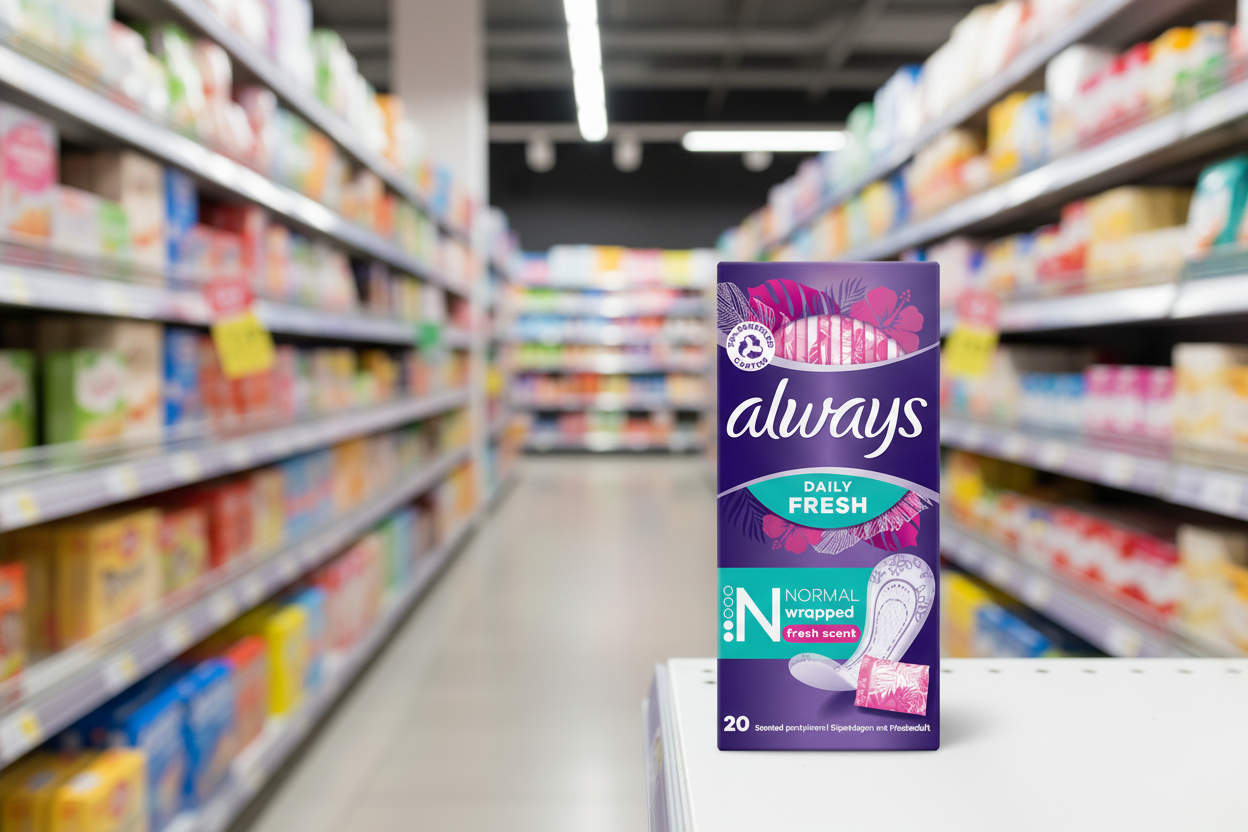 6 x Always Dailies Liners Normal 20 Pack