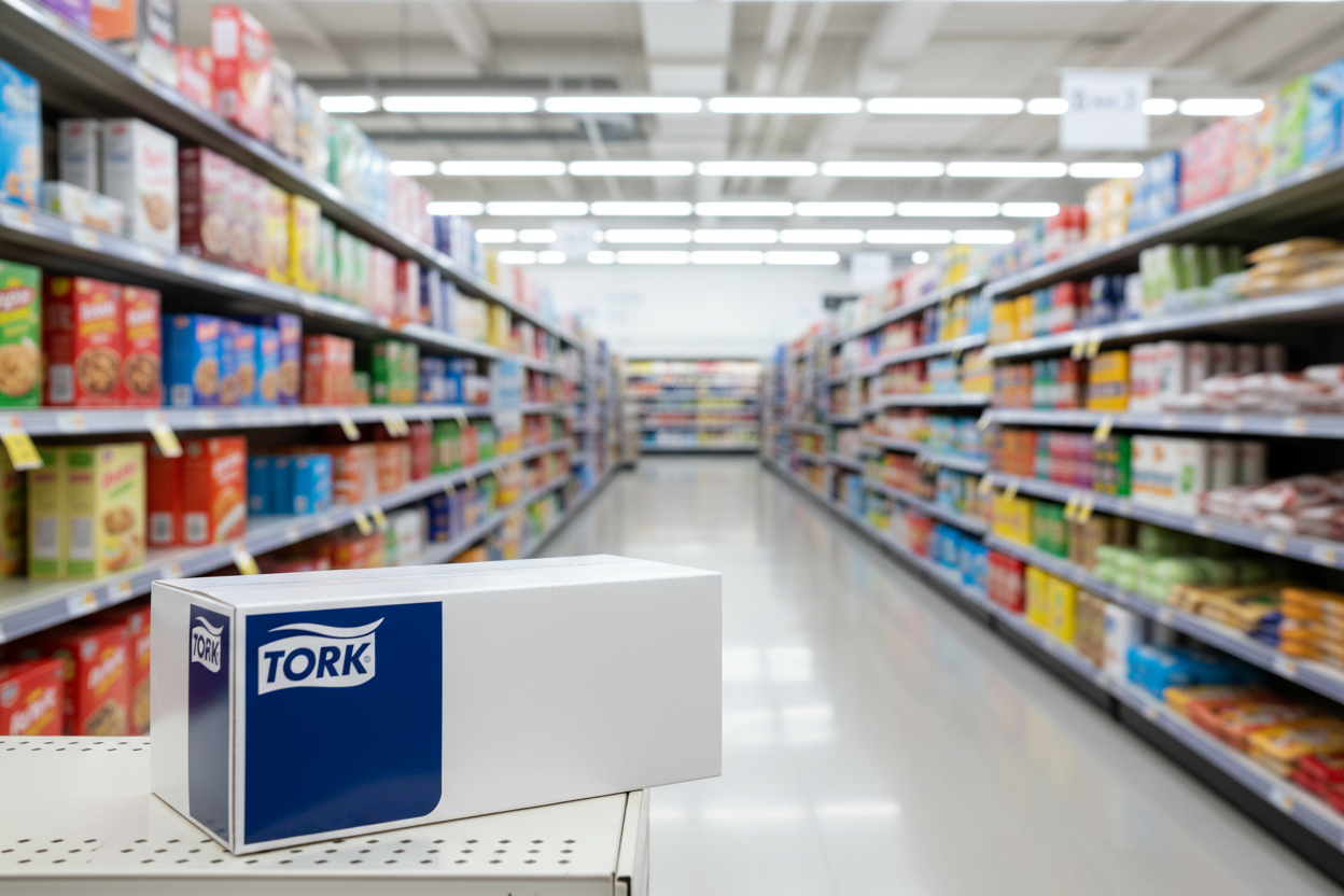 4 x Tork Embossed Paper White Table Cover Roll 1.2X25M-474618