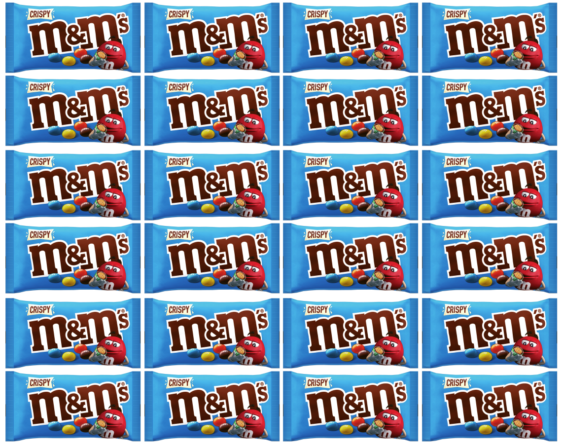 24 x M&M'S Crispy Bags 36G