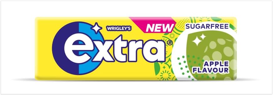 30 x Extra Apple Flavour Sugarfree Chewing Gum 10 Pieces