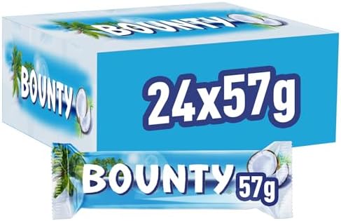 24 x Bounty Coconut & Milk Chocolate Snack Bar Duo 57G