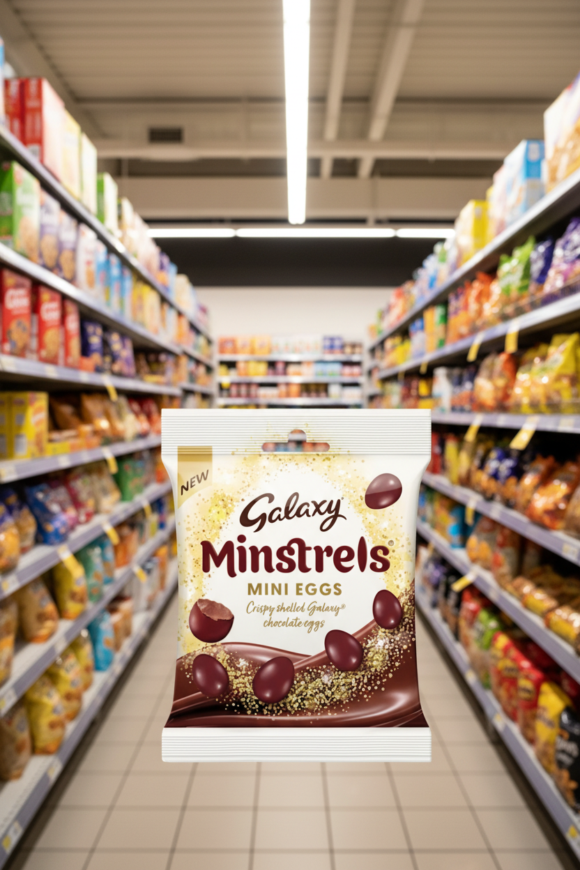 22 X Galaxy Chocolate Minstrels Easter Mini Egg Bag - 80Gm