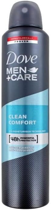 6 x Dove Men + Care Clean Comfort 48H Anti-Perspirant Deodorant