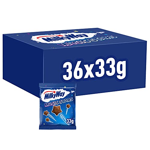 36 x Milky Way Magic Stars Milk Chocolate Bag 33G