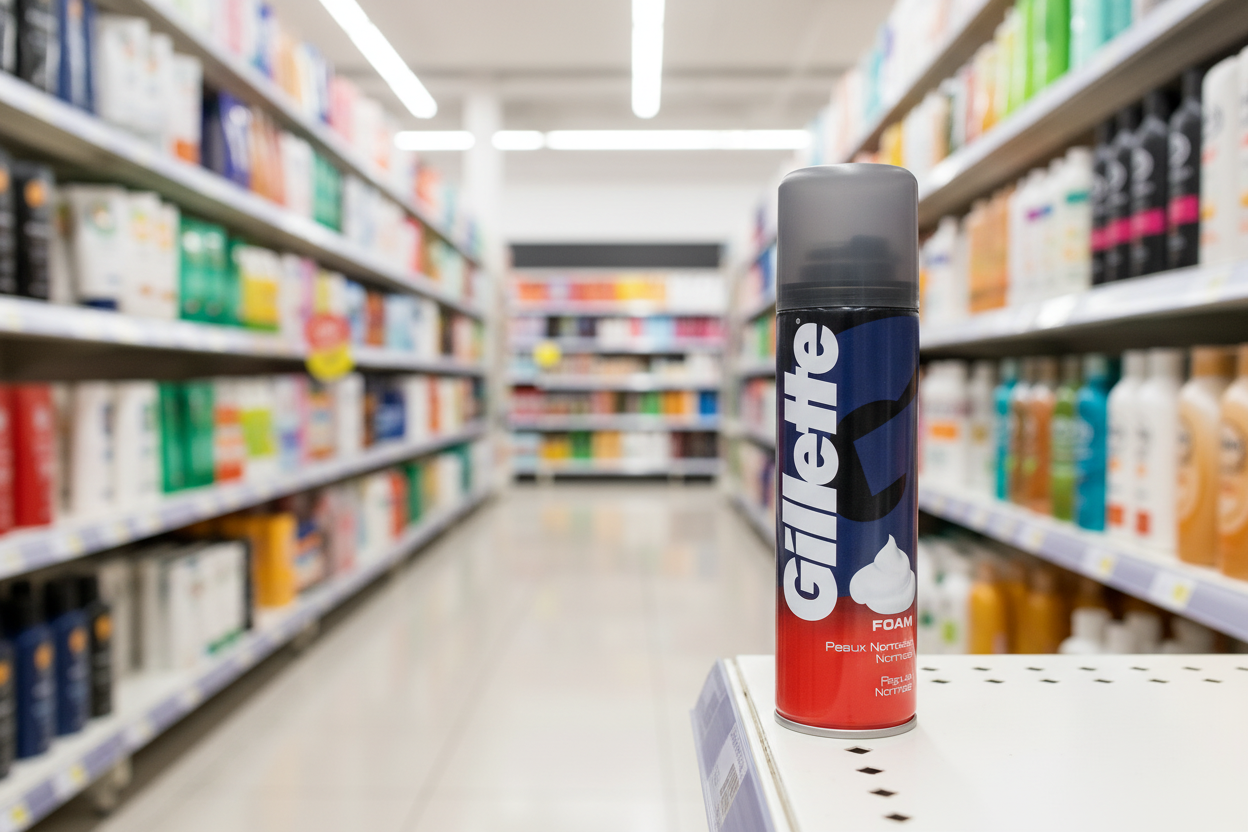 6 x Gillette Classic Men's Shaving Foam Regular 200Ml