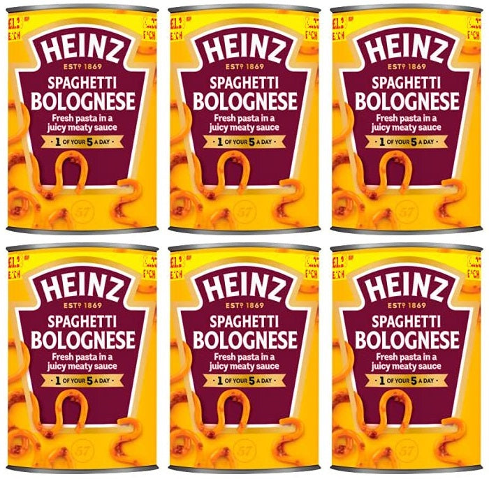 6 x Heinz Spaghetti Bolognese  - 400GM
