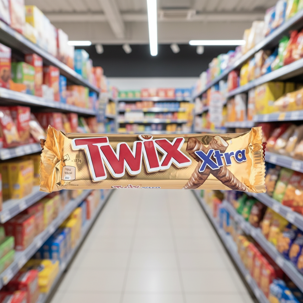 24 x Twix Xtra Milk Chocolate Biscuit Twin Bars 75G