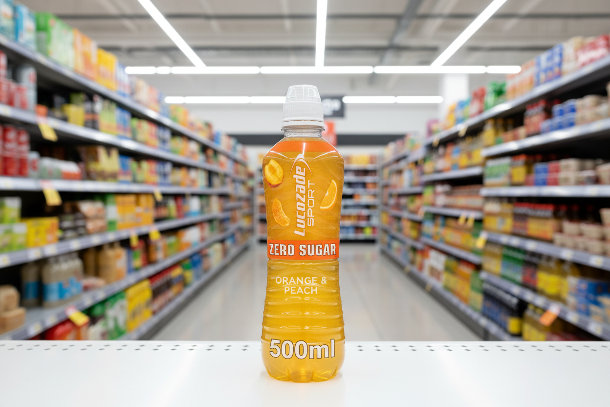 12 x Lucozade Sport Zero Orange & Peach 500Ml