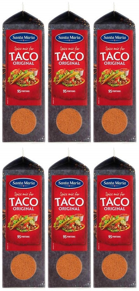 6 x Santa Maria Spice Mix For Taco Original 532G