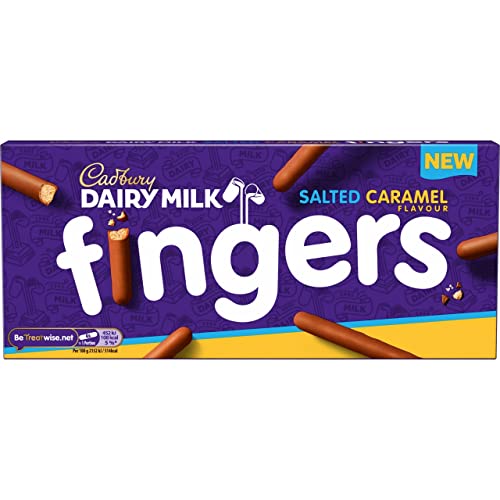 20 x Cadbury Dairy Milk Fingers Salted Caramel Flavour 114G