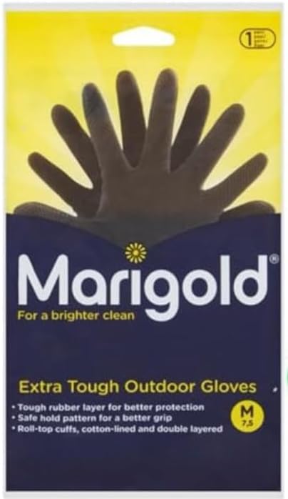 6 x Marigold Extra Tough Outdoor Gloves M 1 Pair