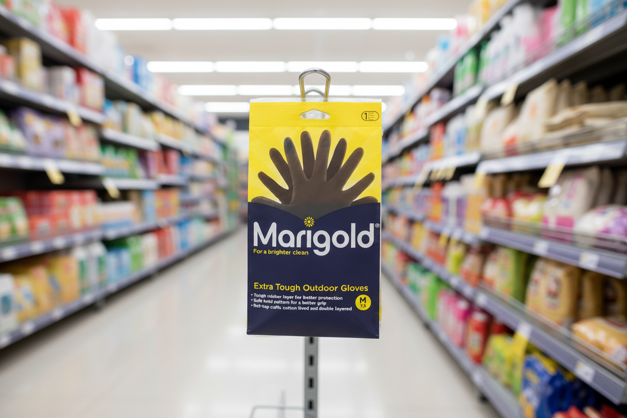 6 x Marigold Extra Tough Outdoor Gloves M 1 Pair