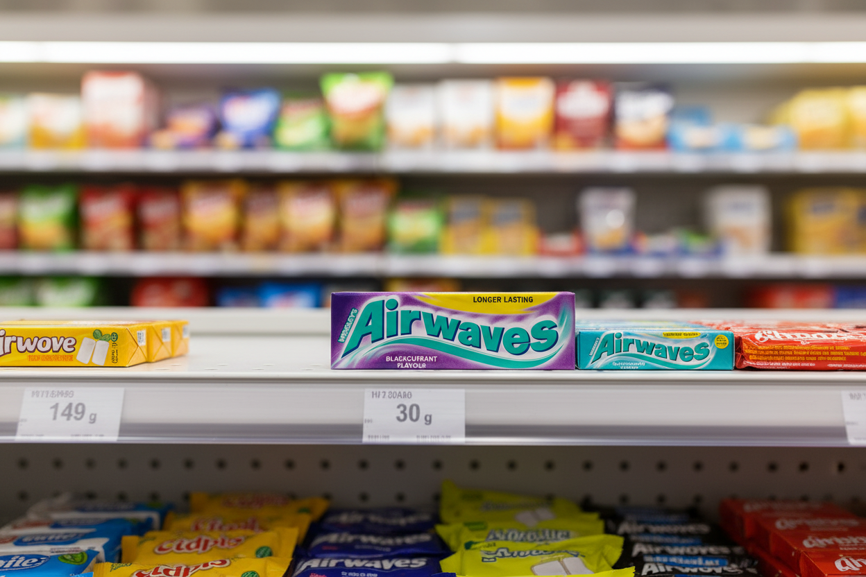 30 x Airwaves Blackcurrant Gum 10 Pce