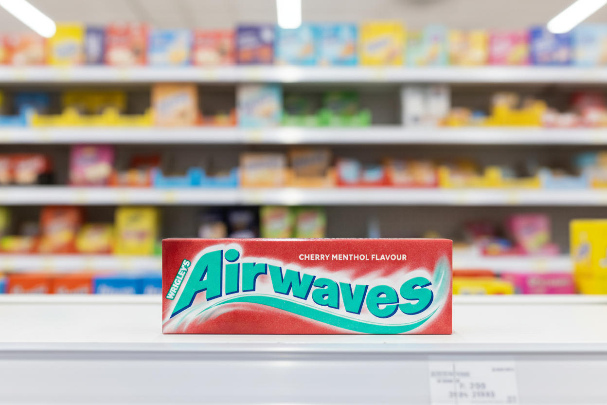 30 x Airwaves Cherry Menthol Gum 10 Pce