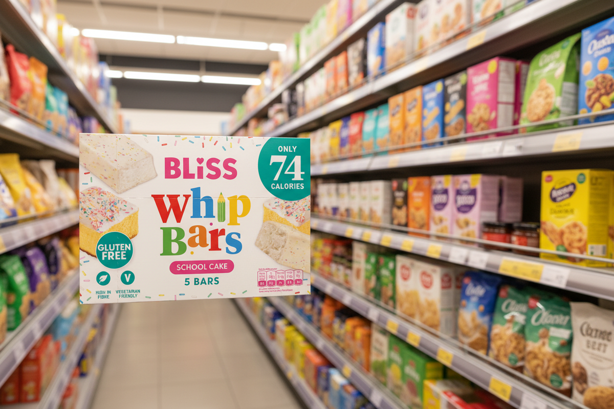12 X Bliss School Cake Whip Bars 5Pk - 5 X 20G