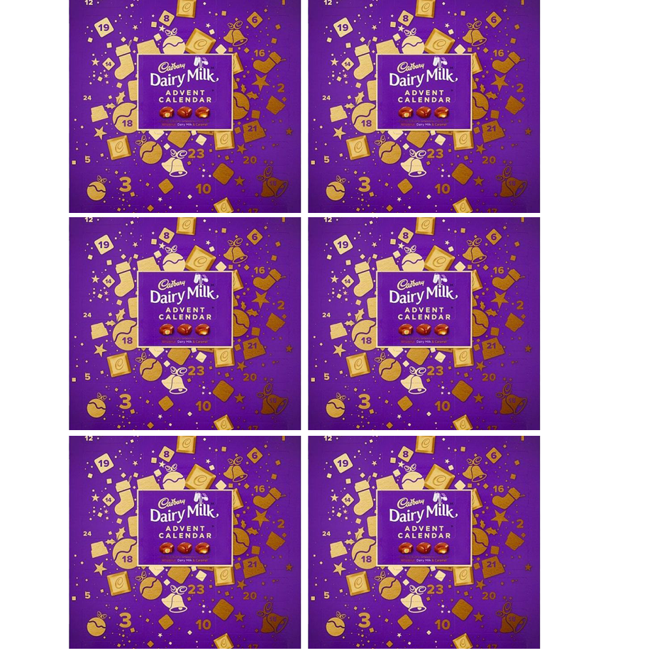 6 x Cadbury Mixed Advent Calendar - 258GM
