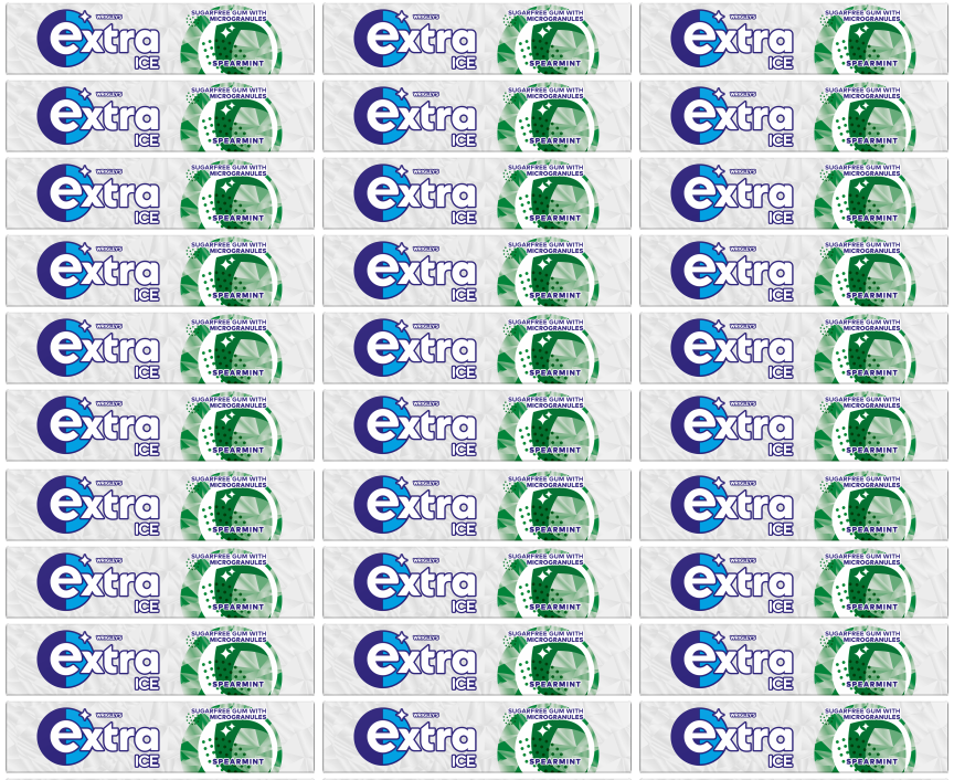30 x Extra Ice Spearmint 10 Pce
