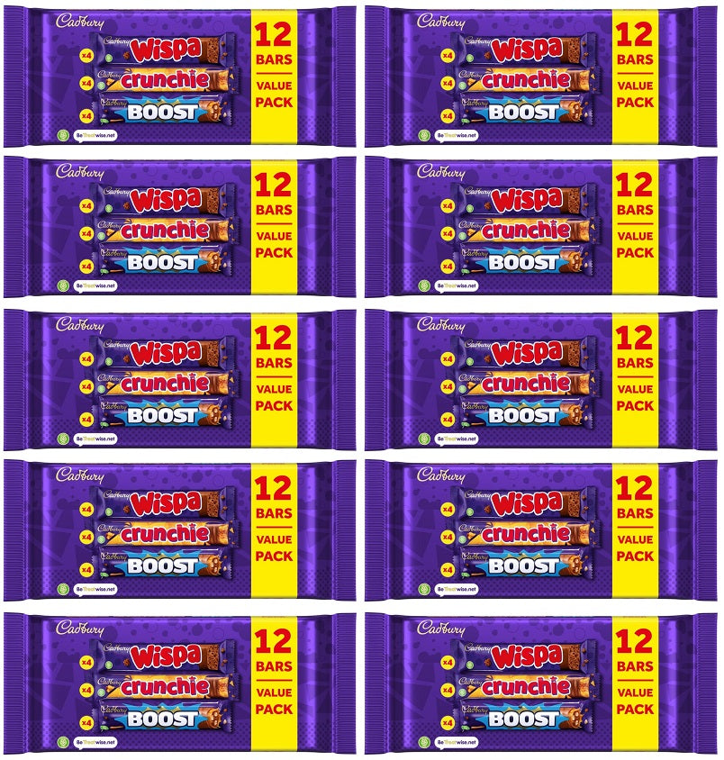10 X Cadbury Mixed Value Pack 12Pk - 313Gm