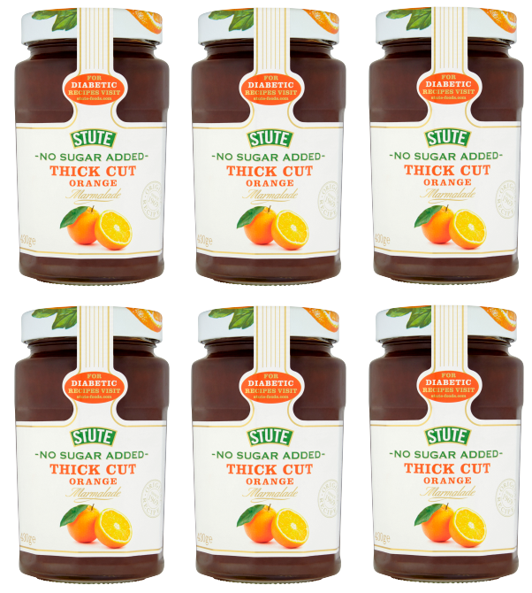 6 x Stute Marmalade Diabetic Thick 430G