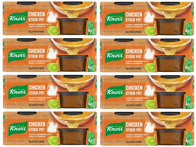 8 x Knorr Stock Pots Gel Chicken 4'S