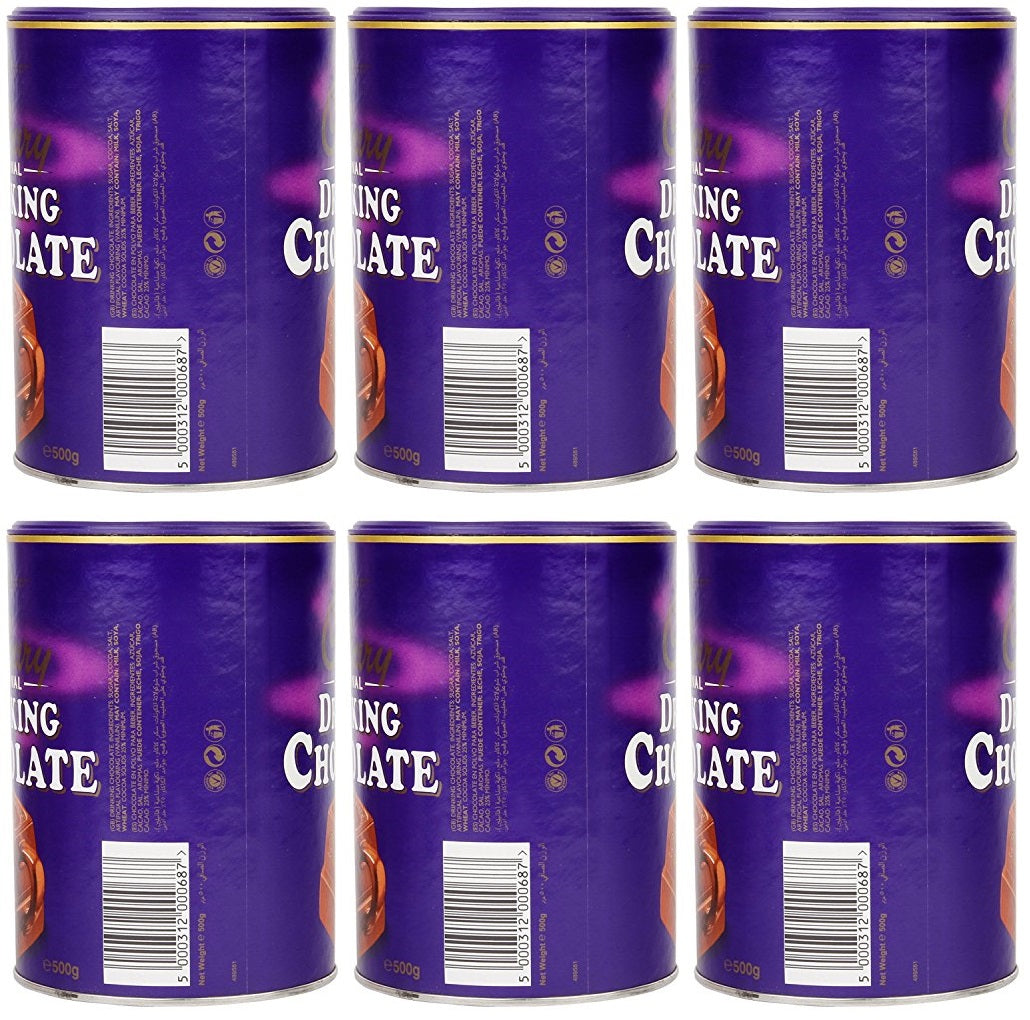 6 x Cadbury Drinking Hot Chocolate 500G