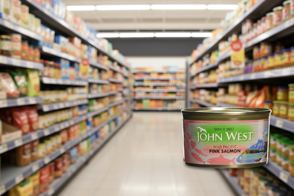 12 x John West Wild Pacific Pink Salmon 213G