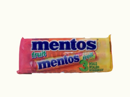 25 x Mentos Chewy Dragees Fruit 3 X 38G