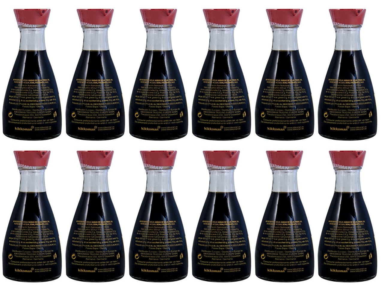 12 x Kikkoman Naturally Brewed Soy Sauce 150Ml