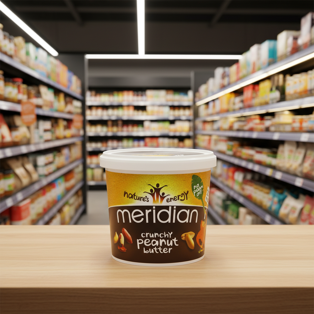 6 x Meridian Crunchy Peanut Butter 1Kg