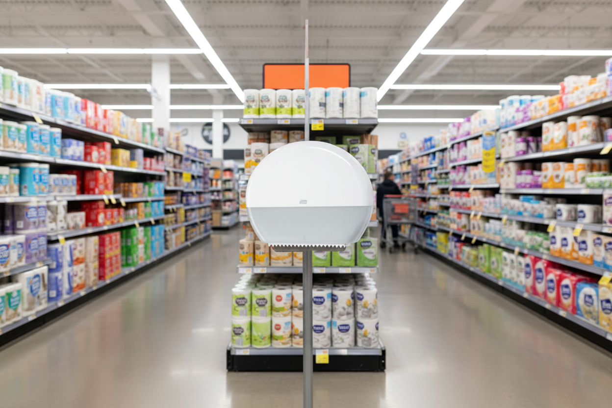 Tork Jumbo Toilet Roll Dispenser White - T1