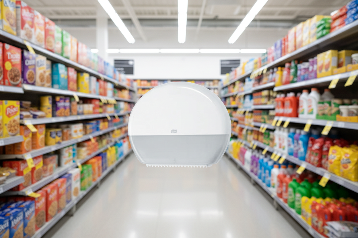 Tork Jumbo Toilet Roll Dispenser White - T1