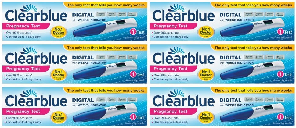 6 x Clearblue Pregnancy Digital