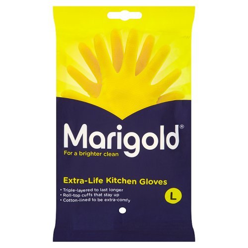 6 x Marigold Extra-Life Kitchen Gloves L 85 1 Pair