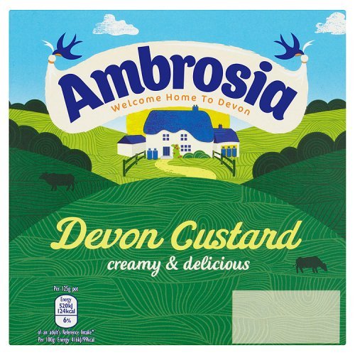 3 x Ambrosia Devon Custard 4 X 125G (500G)