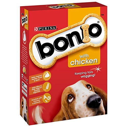 5 x Bonio Dog Biscuit Chicken Flavour 650G