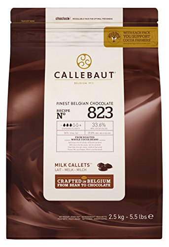 8 x Callebaut Finest Belgian Chocolate Milk Callets 2.5Kg