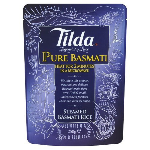 6 x Tilda Pure Microwave Basmati Rice Classics 250G