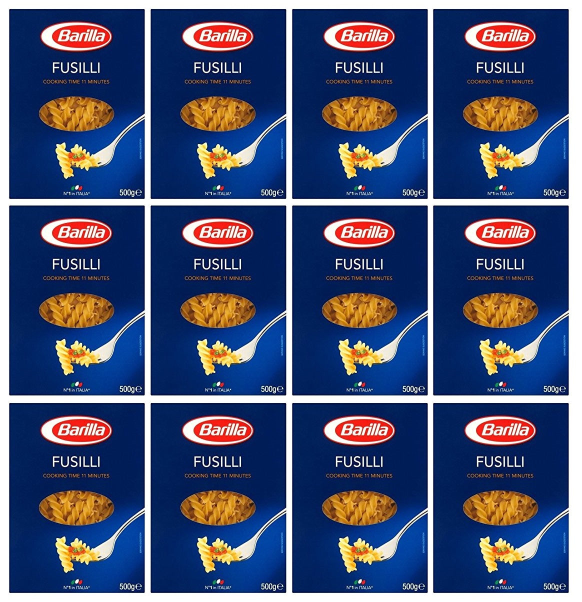 12 x Barilla Classic Fusilli N°98 500G