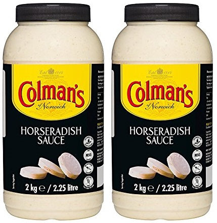 2 x Colman's Horseradish Sauce 2.25L