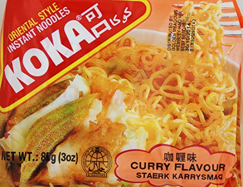 30 x Koka The Original Curry Flavour Oriental Instant Noodles 85G